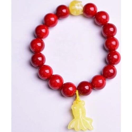 Cinnabar healing Bracelet Single Circle Crystal Bracelet Jewelry Beads Romantic Casual Crystal Yoga