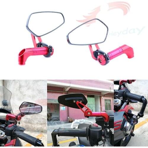 CNC Motorcycle Mirror 7/8" Handle Bar End Rearview Mirrors for KAWASAKI Z750 Z800 Z900 Z1000 ER-6N ER-6F NINJA