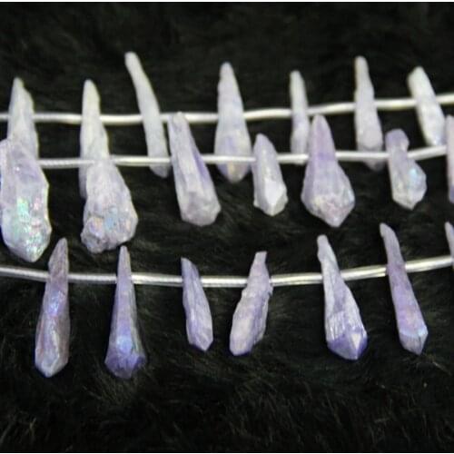 Electroplating Mystic Titanium AB Quartz Crystal Rock Beads Necklace Point Pendant Preferred Choice of Merry Christmas Present