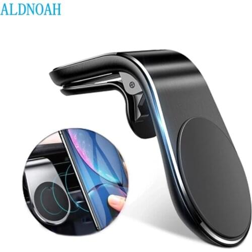 Magnetic Car Phone Holder GPS Mount Holder Air Vent Clip 360 Metal Magnet Phone Stand For iPhone 12 11 pro Huawei Xiaomi