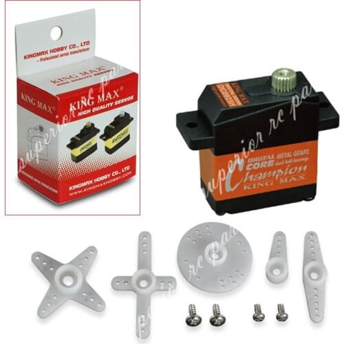 Kingmax 13g 2.6kg.cm High Performance DCS0925H Digital Aluminum Gears Mini Servo for 450 Class Helicopter Tail