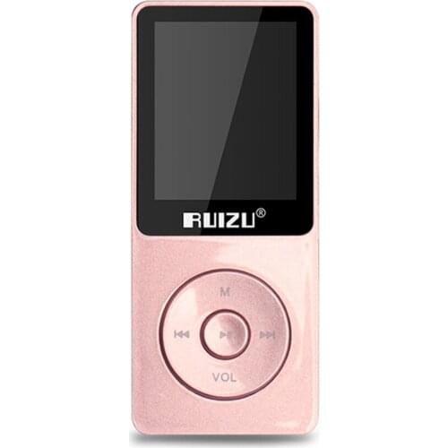 RUIZU X02 8GB 1.8in MP3 MP4 Player HiFi Lossless Sound Quality Stop Watch TF Card FM Radio Recording E-book Calendar Timing