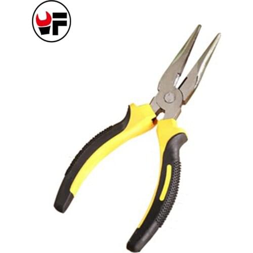 8"200mm Multitool Needle Nose Long Pliers for Removing Insulation Vise Crimping Hand Tools random color D5204