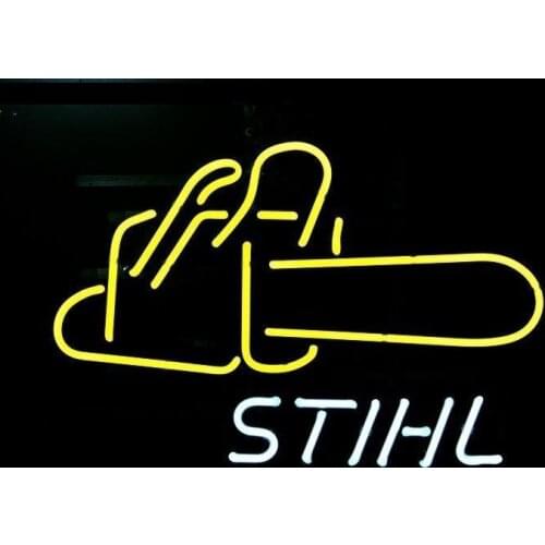 NEON SIGN For BIG STIHL CHAIN SAW Chainsaw LOGO EER BAR PUB display RESTAURANT outdoor Light Signs 17*14"