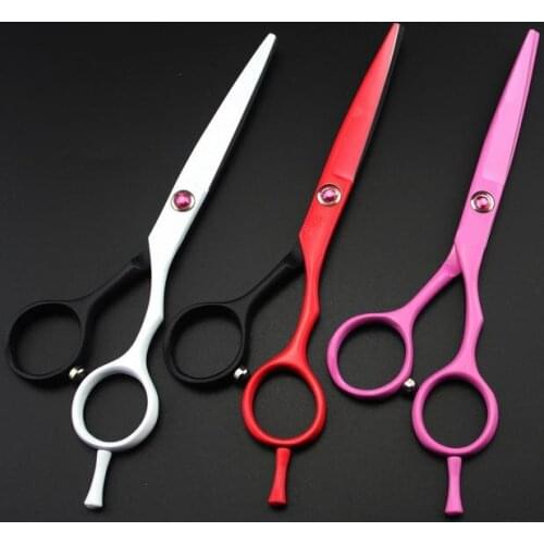 New 5.5 inch titanium hair scissors thinning cutting barber hairdressing scissors shears scissor set styling tools Free Shipping
