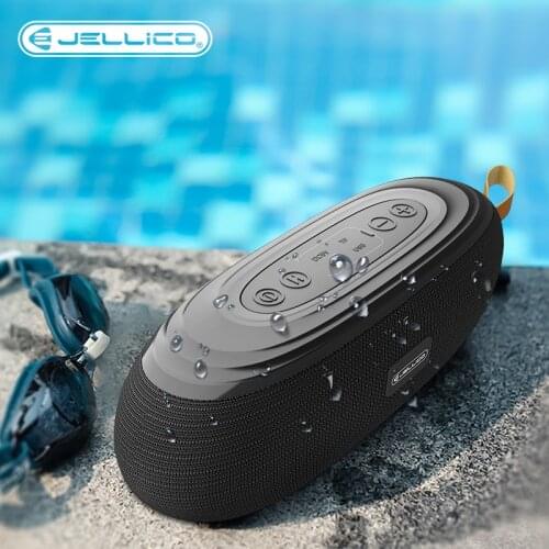 Jellico Bluetooth Speaker Portable Outdoor Loudspeaker Wireless Mini Column 3D Stereo Music Surround Support FM TFCard Bass Box