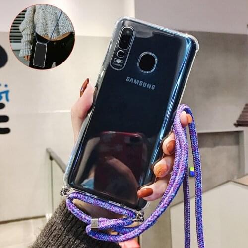 For Samsung Galaxy A51 A71 A81 A91 A10 A20 A30 A40 A50 A60 A70 Crossbody Strap Phone Case Lanyard Necklace Shoulder Neck Strap