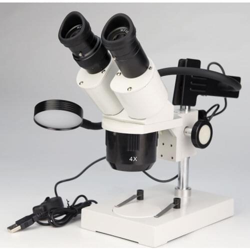 Mobile Phone Repairing PCB Soldering Stereo Binocular Microscope with Light for Jewelry Identify