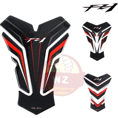Carbon-look Motorcycle Tank Pad Protector Decal Stickers Case Cover For Yamaha FZ1 FZ1N Tank