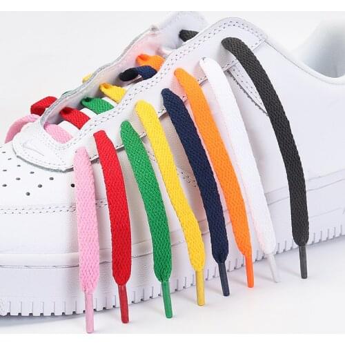 1pair Flat Shoelaces Classic Shoe Laces Fit Fashion Solid Sports Shoelace Casual Unisex Shoe Strings Shoe Accessories