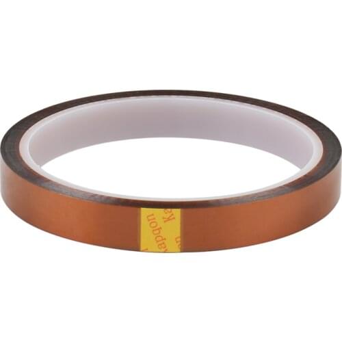 100pcs/lot 10mmX30M Goldfinger Brown Tape Polyimide Heat-proof Phone Repair Insulation Tape High Temperature Resistant Tape