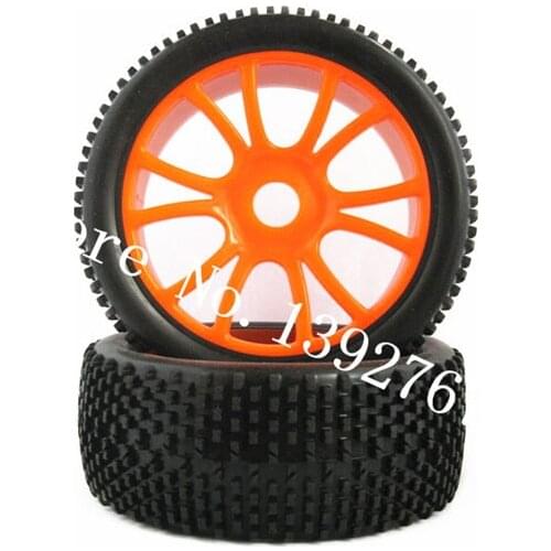 2P RC Remote Control Car Buggy Tire HSP 112*43mm Hexagon Adapter 17mm For 1/8 Nitro Off Road Baja Rubber Tyre Tires & Wheel Rim