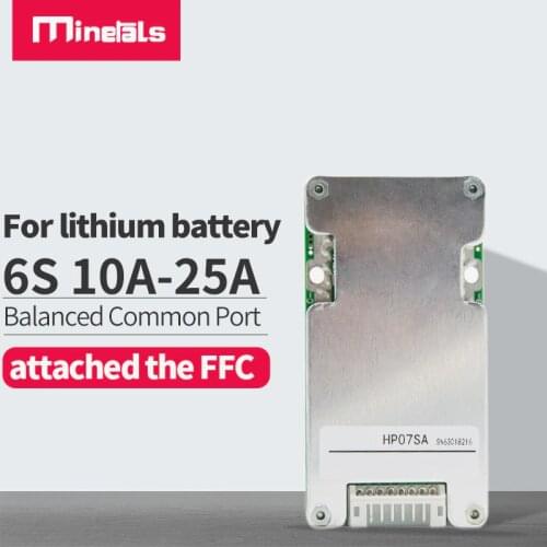6s BMS 24V Common port accessories for 18650 Lithium Ion Battery Pack With Balance Polymer 10A 15A 20A 25A PCM