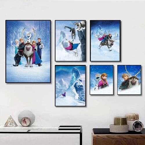 DIY 5D Diamond Painting Disney FROZEN Moive Princess Anna Elsa Full Drill Embroidery Mosaic Art Picture Home Decoration Gift