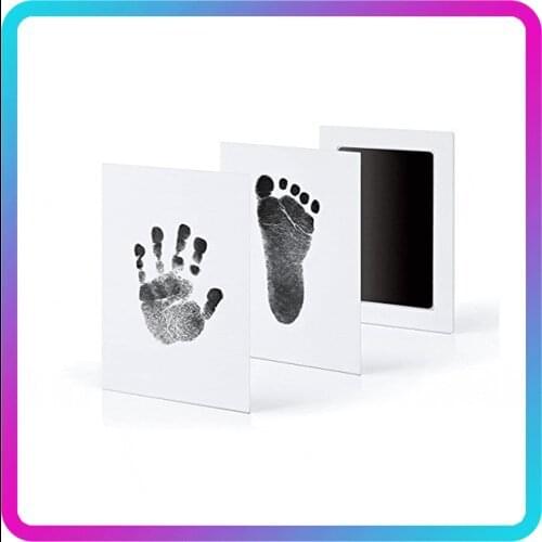 Safe Non-Toxic Baby Footprints Handprint No Touch Skin Inkless Ink Pads Kits For 0-6 Months Newborn Pet Dog Paw Prints Souvenir