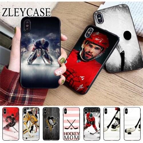 Hockey sports Black Soft Shell Phone Case For iphone x xs 12pro max 5s 6splus 7 8plus xr 11pro xsmax SE 2020 12mini Cover Shell