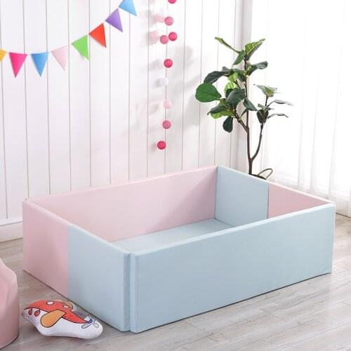 Baby PU Playpen Play Yard Thicken Baby Software Child Home Safety Indoor Crawl Mat Protective Bar Ocean Ball Pool Fence