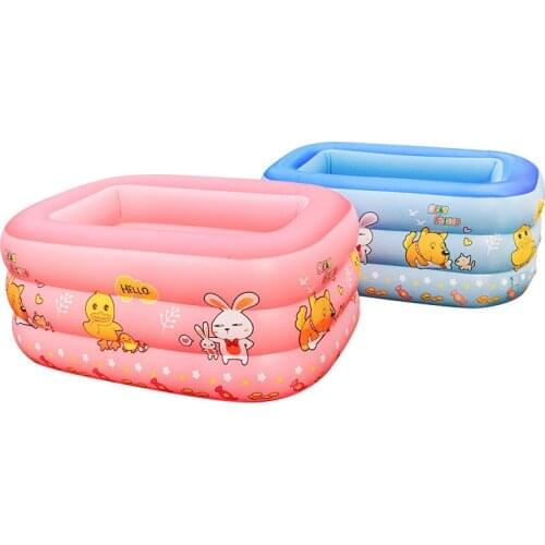 Childrens Cartoon Pool Home Inflatable Infant Swimming Pool Thickened Water Amusement Portable Baby Tub Pool Toddler Games