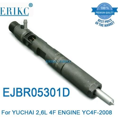 ERIKC EJBR05301D Common Rail Spare Parts Injector EJB R05301D Auto Engine Parts Fuel Injector F50001112100011 for YUCHAI
