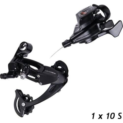 MTB Bicycle 10 Speed 1x10 Shifter Rear Derailleur Groupset for Shimano m610 m670 Sram x5 x7 single crankset chainset 10s system