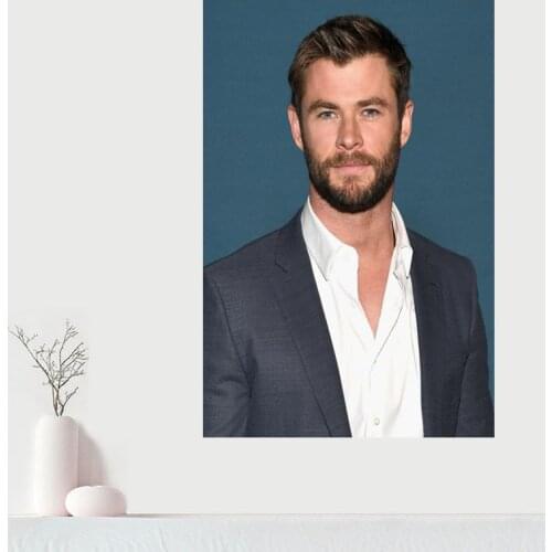Custom Chris Hemsworth Canvas Painting Home Room Wall Decoration Canvas Posters And Decoration Pictures
