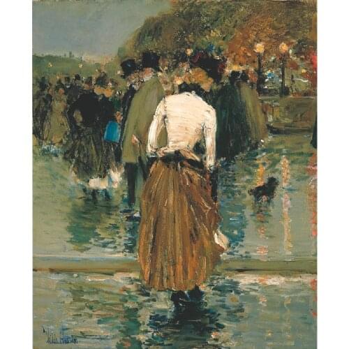 Canvas prints French street painting Impression rain scenery , famous oil paintings Reproduction artwork free shipping