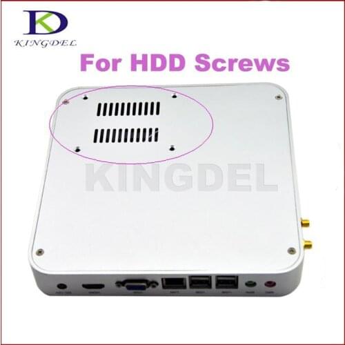 Kingdel Thin Client Fanless Mini Computer HTPC 4GB RAM/64GB SSD Celeron 1007U 1037U 1080P HDMI Wifi Brushed Aluminum Alloy Case