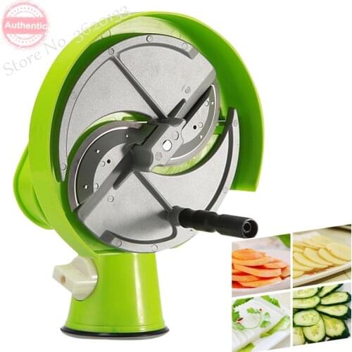 Commercial Melon Fruit Slicer Chopping Shredding Machine Stainless Steel Food Processor for Dehydrators Hand Cranked