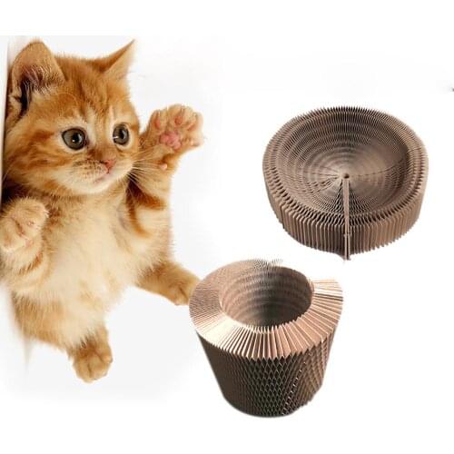 Cat House Cats Scratcher Corrugated Toys, Multi-Function Folding Nest, for Small animals