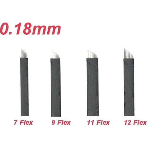 New Lamina Tebori 7/9/11/12/14/16/18/21 Microblading Pin 0.18mm Tattoo Needles Permanent Makeup Eyebrow Manual Pen Embroidery