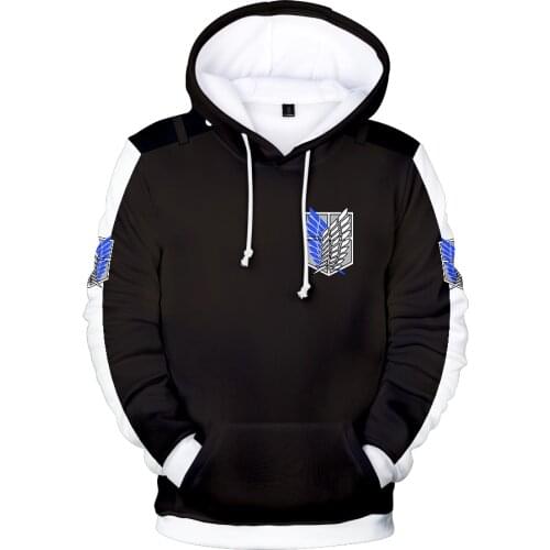 Attack on Titan Hoodies Men/women Boy Harajuku Hip Hop styles 3D Print Attack on Titan Mens Hoodies Sweatshirt Clothes