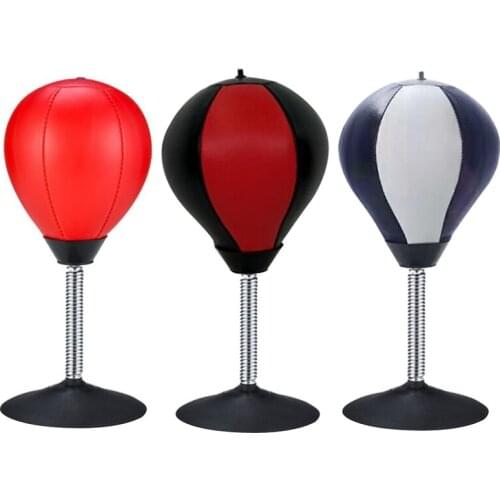 Free Standing Desktop Stress Relief Toys Boxing Punch Ball with Suction Cup to Reflex Strain and Tension Toy
