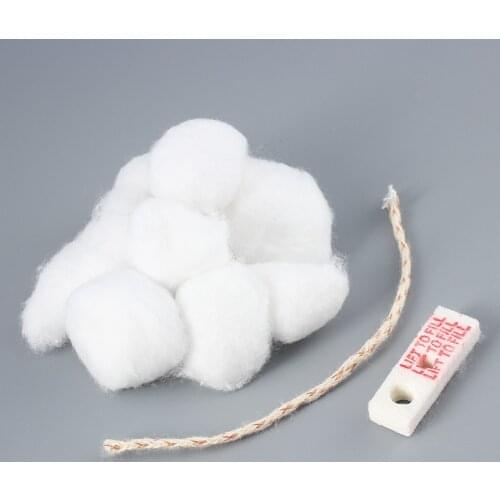 Original ZORRO 120mm Cotton Wired Wick For Petrol Gasoline Lighter Replacement Dispenser Fire Starter Cotton core Accessories