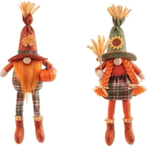 Fall Harvest Festival Gnome Sunflower Swedish Nisse Tomte Thanksgiving Day Gift Farmhouse Tiered Tray Decor