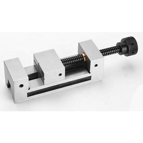 QGG High Precision Grinder Manual Flat-Nose Pliers Bench Vice with Extended Handle 2-8 Inches