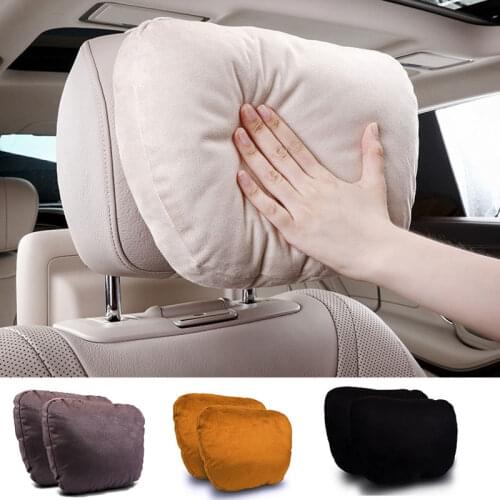 Luxury Quality Car seat Pillow Neck / Maybach Design S Class Ultra Soft Natrual Car Headrest Neck Support Seat Auto Accessories