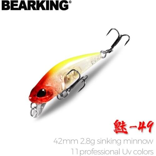 Retail Hot model A+ fishing lures, 11 colors for choose, minnow crank shad 42mm 2.8g, sinking 0.3-0.6m,hait baits