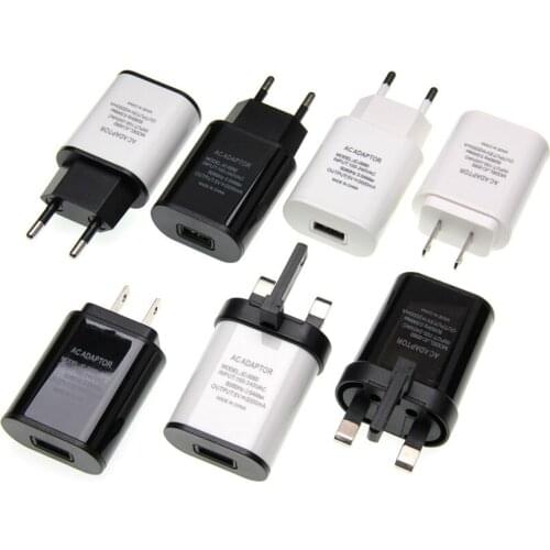 5V 2A Single USB Wall Charger UK US EU Plug Fast Charging For iPhone Samsung S8 S9 Xiaomi mi 8 Phone Chargers AC Travel Adapter