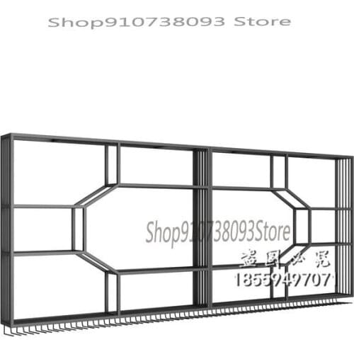 Nordic wall-mounted wine rack wrought iron home wall simple decoration restaurant wall-mounted wine cabinet luminous rack agains