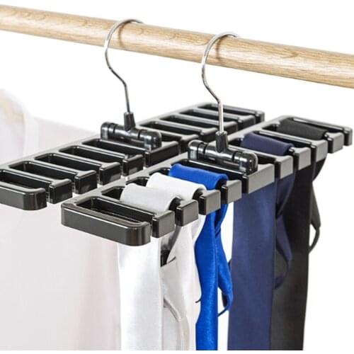 Creative Multi-function Storage Rack Tie Belt Organizer 10-hole Rotating Ties Hanger Holder Save space Wardrobe Finishing
