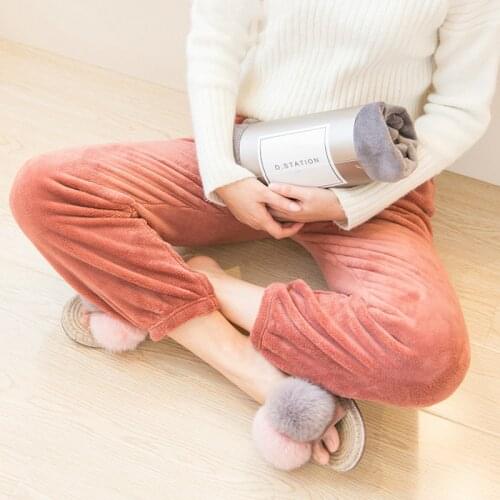 Thickening Pyjama Women Trousers Pajamas Winter Woman Casual Thicken Harem Pants Bloomers Loose Warm Elastic