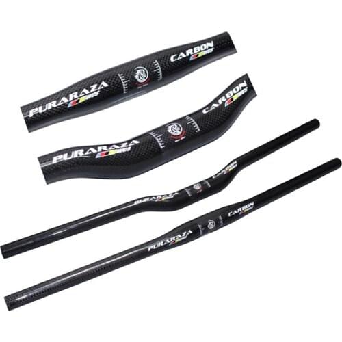 2017 PURARAZA Carbon fiber carbon handlebar mtb bicycle handlebar to cross word straight to the carbon handle