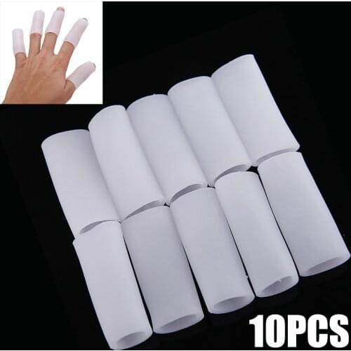 5 Pairs/10pcs Silicone Gel Finger Tube Protector Toe Sleeves for Friction Pain Relief Finger Toe Gel Tube