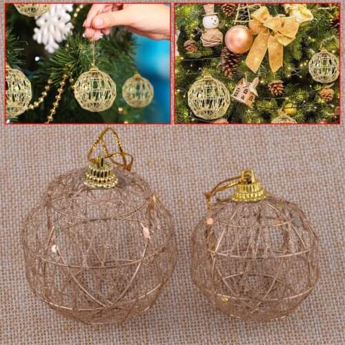 6Pcs Christmas Tree Xmas 5cm 6cm Sequin Balls Decoration Baubles Party Wedding Ornament Pretty Accessories