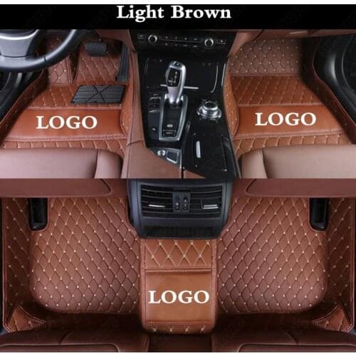 Car Floor Mats for Lincoln MKX Continental MKZ MKC Corsair MKT MKS Nautilus Aviator Navigator Auto Carpet Rug Liners Light Brown
