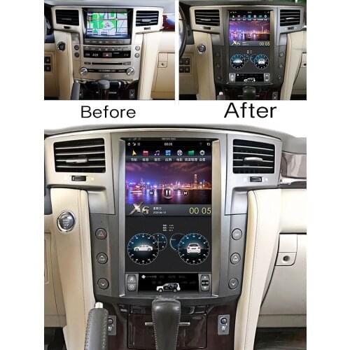For Lexus LX J200 LX570 Sport 2007~2015 360 BirdView Car Stereo Audio Navigation GPS Navi Radio Integrated CarPlay 13.6 INCH