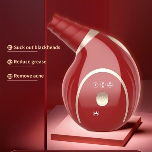 Electric Conch Shape Blackhead Remover Cleaning Horny Mini Facial Skin Blemish Pore Clean Comedone Extractor for Home Use