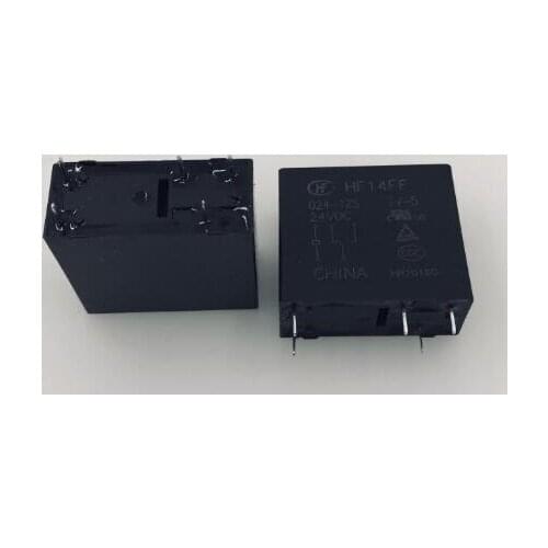 HOT NEW 24V relay HF14FF-024-1ZS 24VDC HF14FF-024-1ZS-24VDC HF14FF0241ZS 24VDC DC24V 24V 10A 277VAC 5PIN
