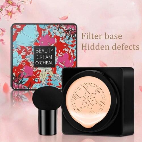 Mushroom Head Air Cushion CC Cream Natural Moisturizing BB Whitening Cream Cosmetics Foundation Makeup Concealer E6U8