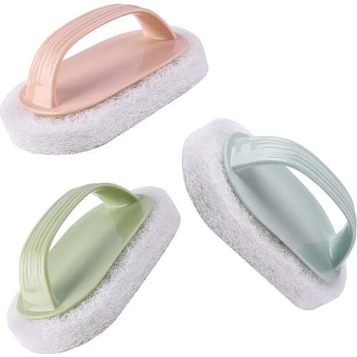 Best Kitchen Supplies Cleaning Brush Stove Tile Bathtub Brush Sponge Cleaner Non-Stick Oil Washing Pot Dishwashing Brush